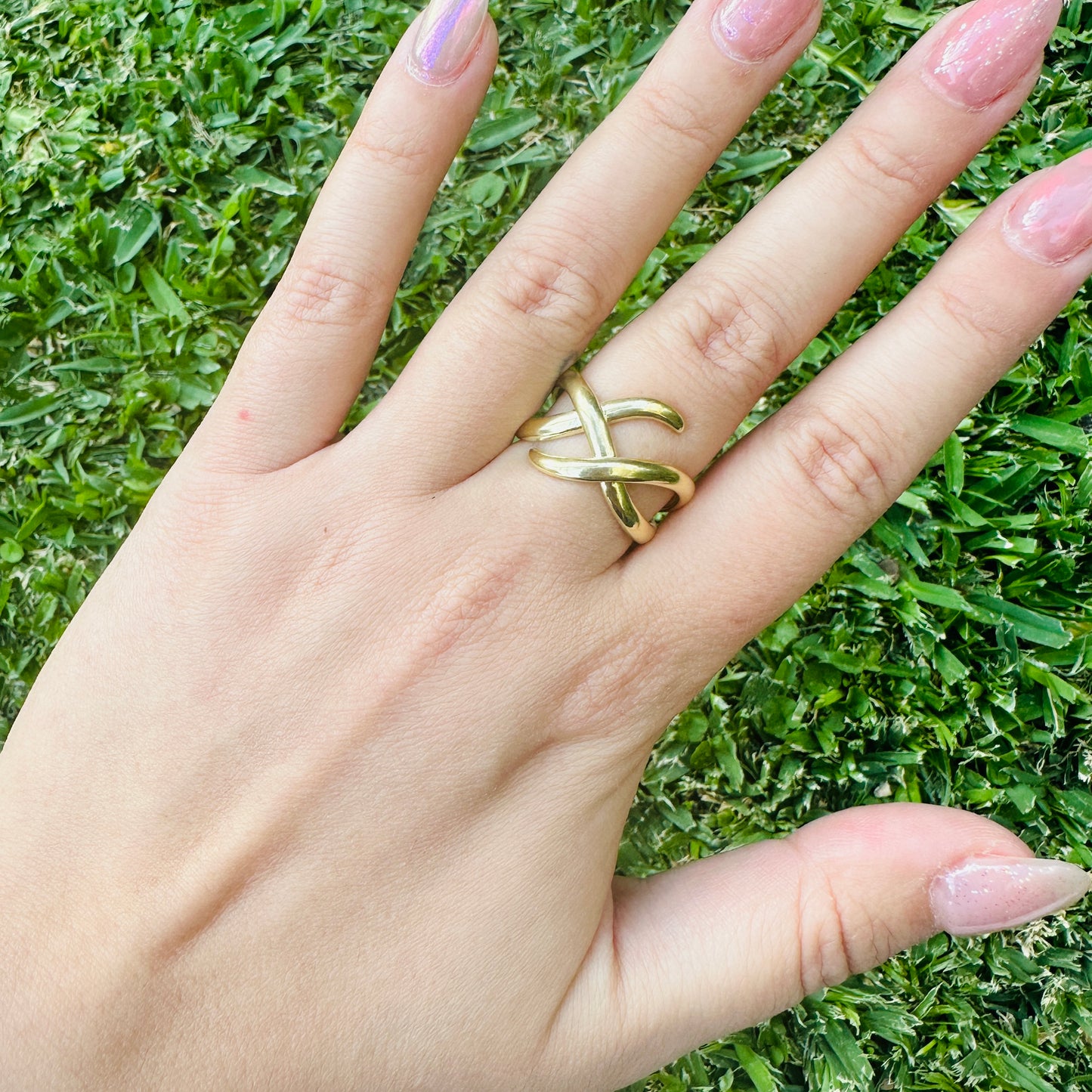 Anillo Aleación de Titanio Cruz Minimalista