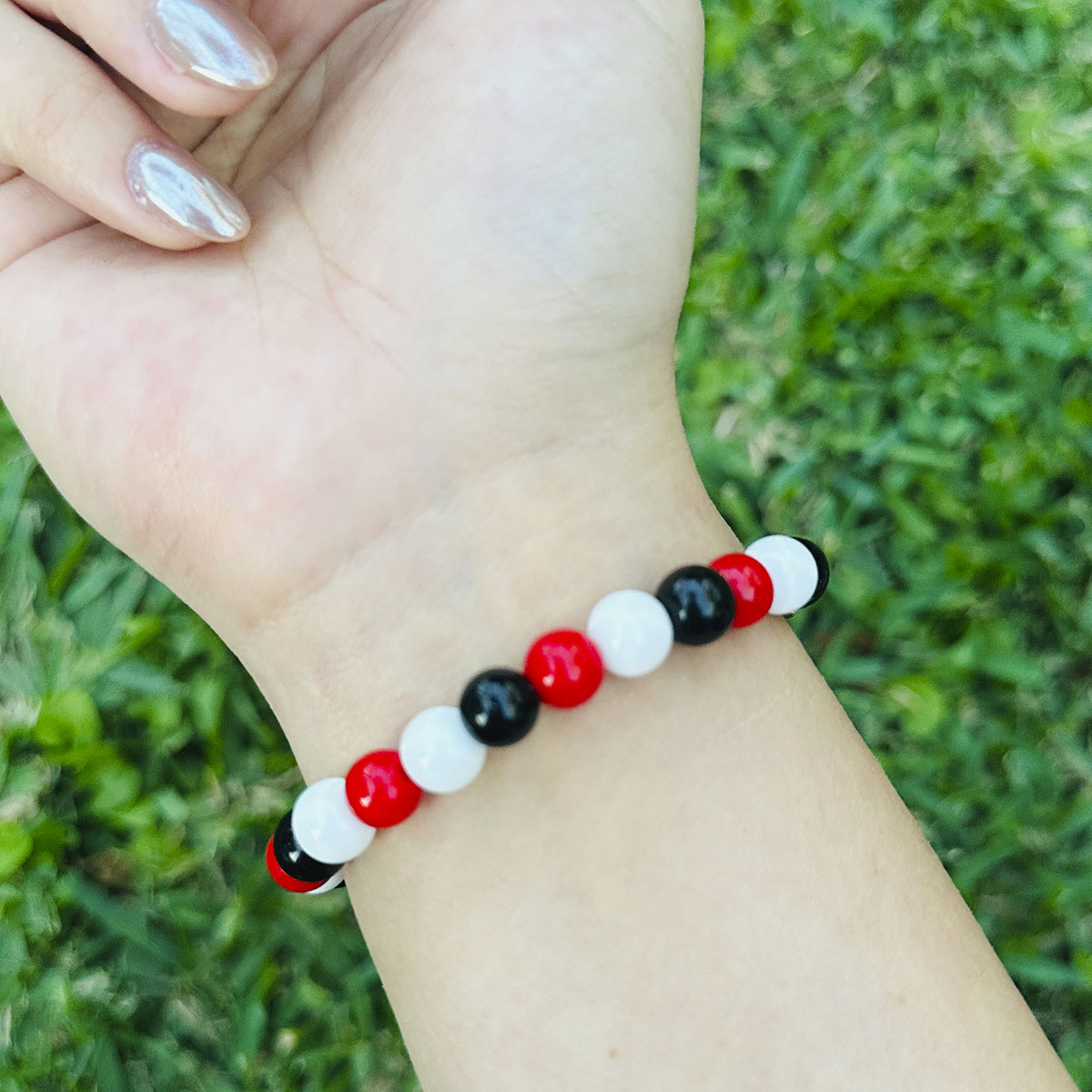 Pulsera Elástica Cuentas Mía Estrellas Doradas RBD