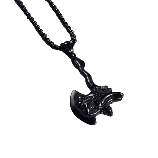 Collar Aleación de Titanio Hacha Vikinga Nórdica