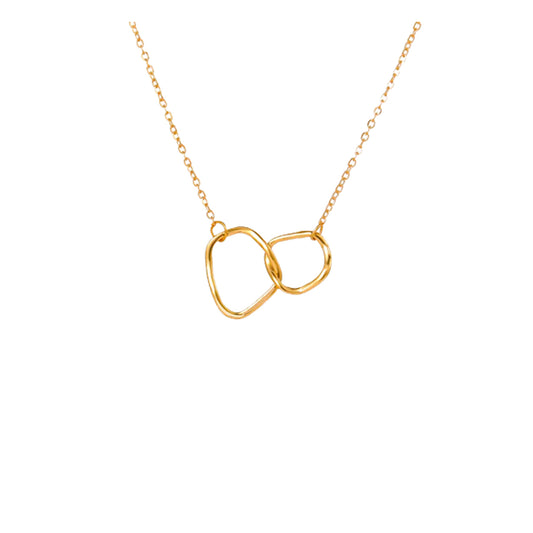 Collar Aleación de Titanio Minimalista Entrelazado