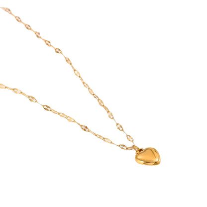 Gargantilla Aleación de Titanio Corazón Inflado