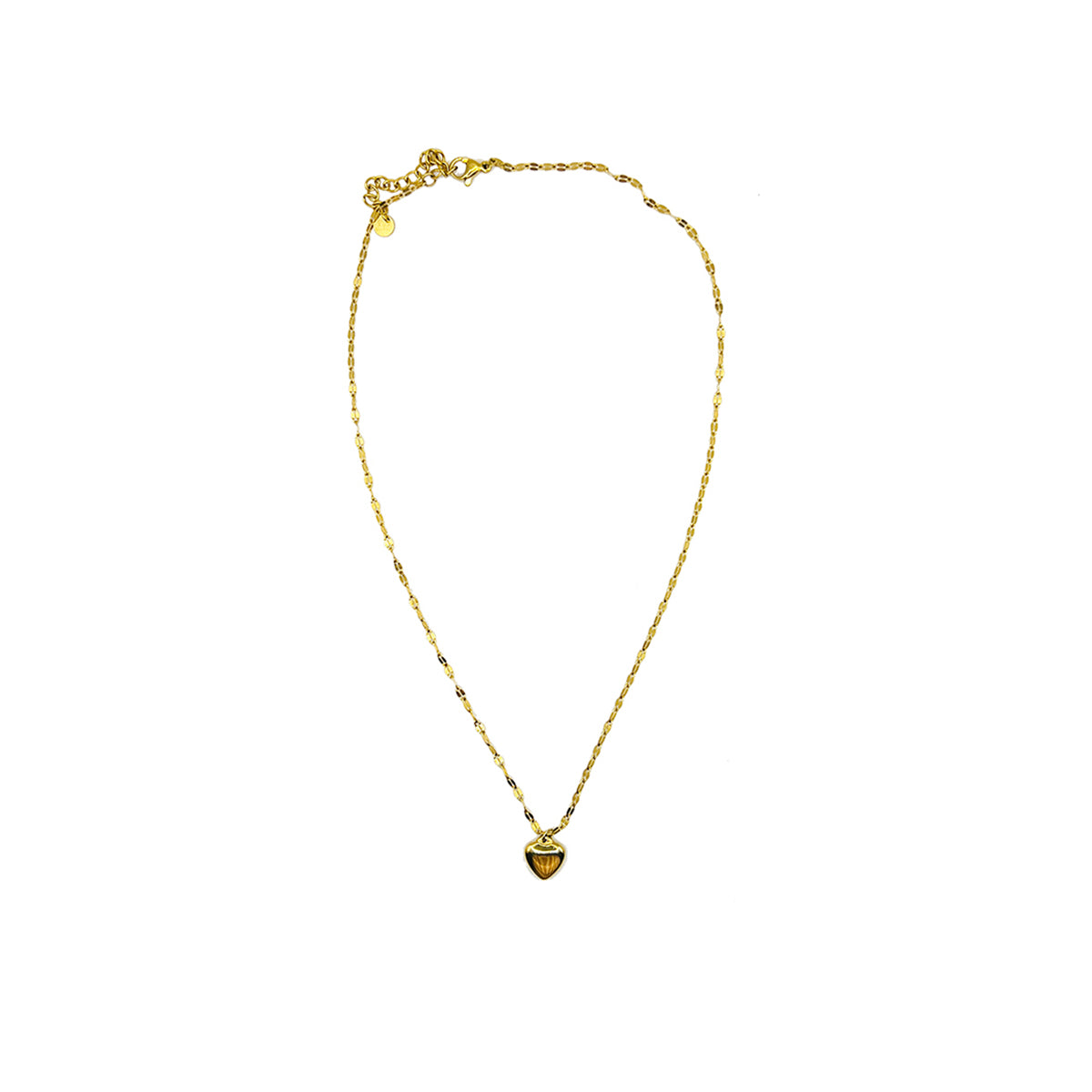 Gargantilla Aleación de Titanio Corazón Inflado