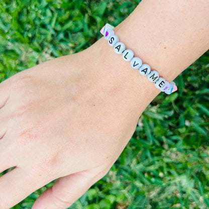 Pulsera Elástica Cuentas Sálvame RBD