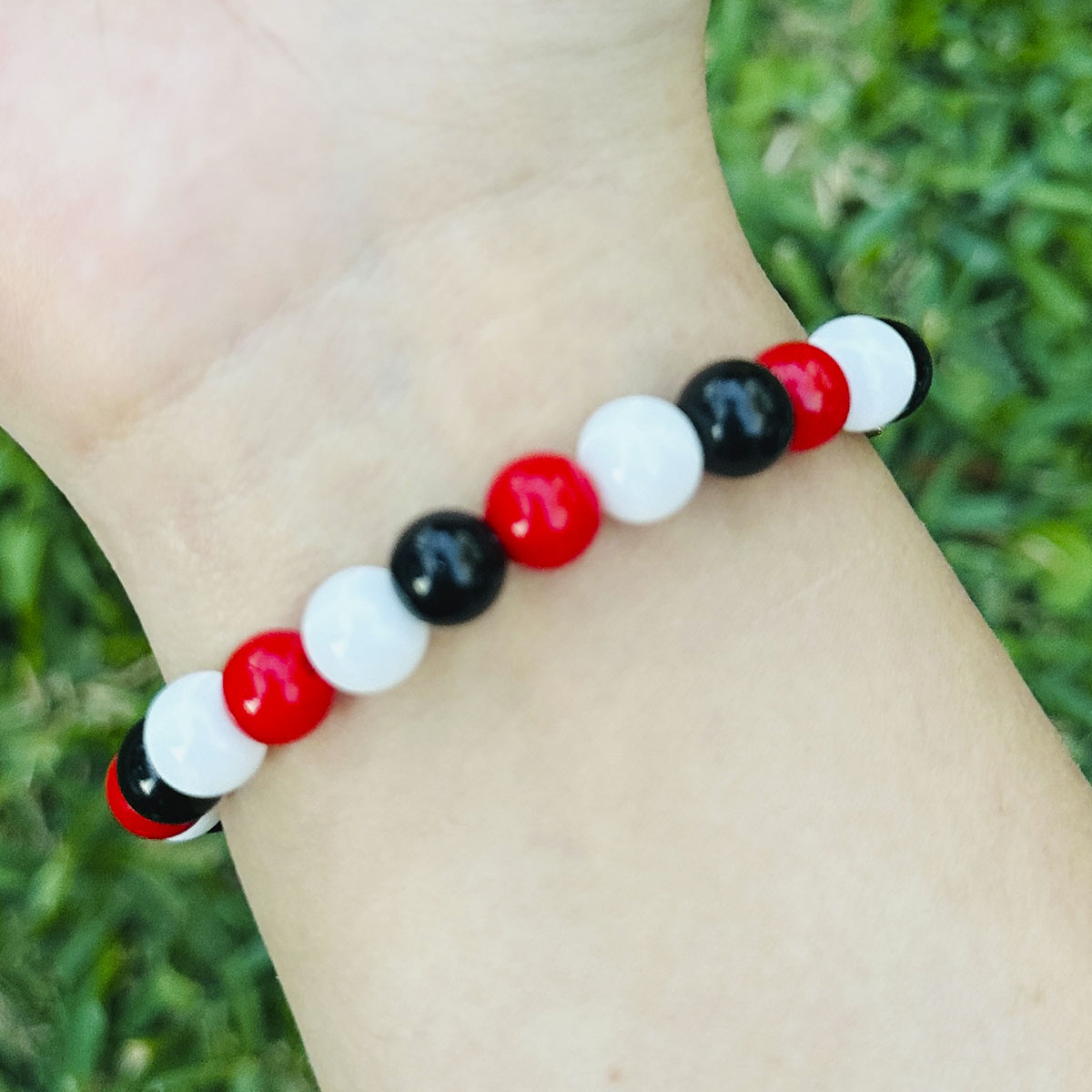 Pulsera Elástica Cuentas Mía Estrellas Doradas RBD