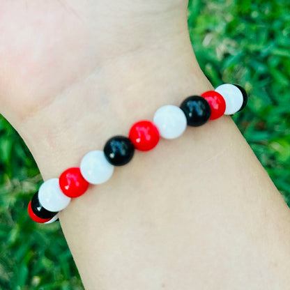 Pulsera Elástica Cuentas Mía Estrellas Doradas RBD