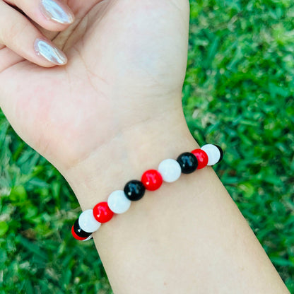 Pulsera Elástica Cuentas Mía Estrellas Doradas RBD