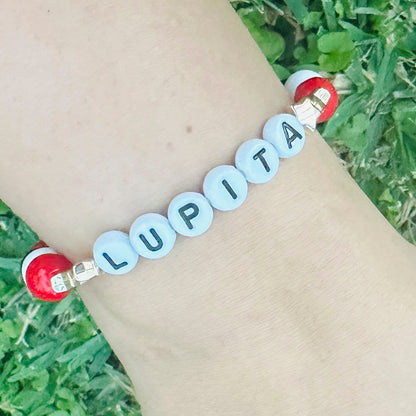Pulsera Elástica Cuentas Lupita RBD
