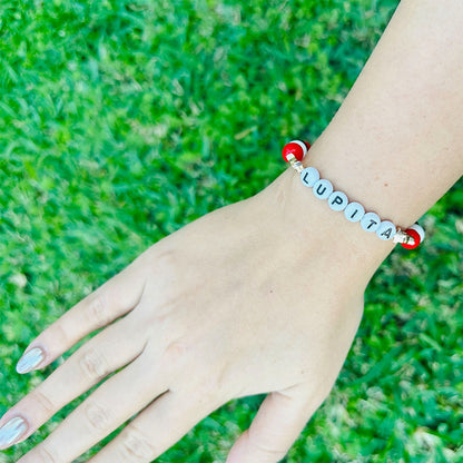 Pulsera Elástica Cuentas Lupita RBD