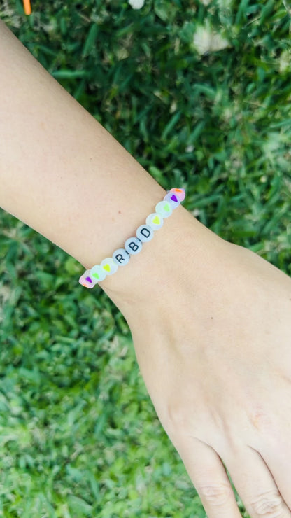 Pulsera Elástica Cuentas RBD 5 Colores