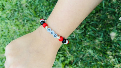 Pulsera Elástica Cuentas RBD Estrellas Doradas