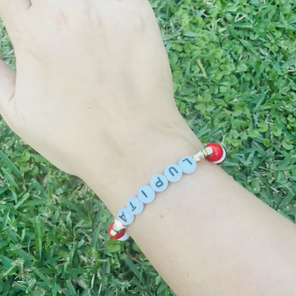 Pulsera Elástica Cuentas Lupita RBD